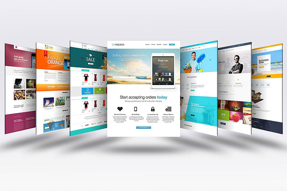 Corporate Web Design Concept